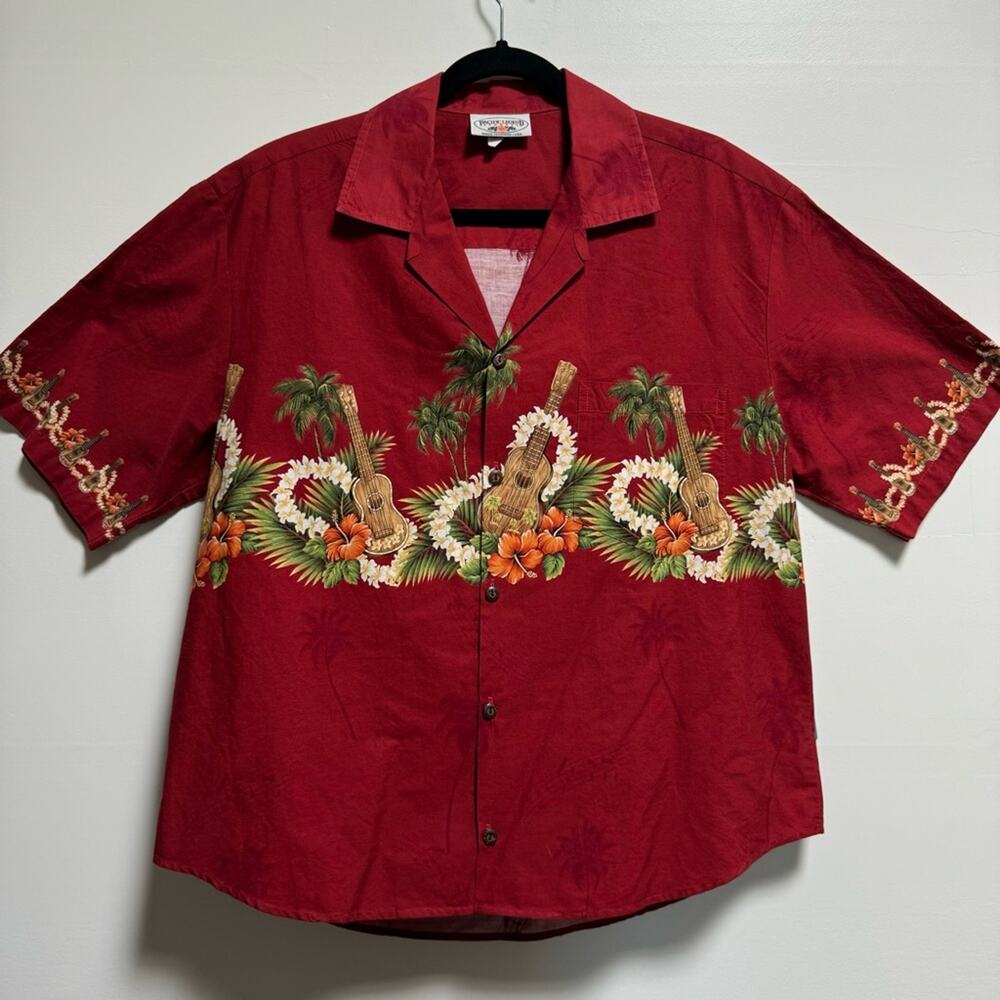 Pacific Legend Apparel Men’s Hawaiian  🌺 Vintage  Shirt Size Large